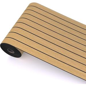Peel and Stick Wood Slat Wall Panels, Yellow Wood, 118 x 15.7 in
2.8mm 3D Flexible PVC Wood Panel, Faux Wood Self-Adhesive Foam Wallpaper for Bedroom, TV Wall & Office, 12.86 Sq ft