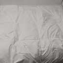 APSMILE King Size Feathers Down Comforter - Ultra Soft All Seasons 100% Organic Cotton Feathers Down Duvet Insert Medium Warm Quilted Bed Comforter with Corner Tabs (106x90,Ivory White)