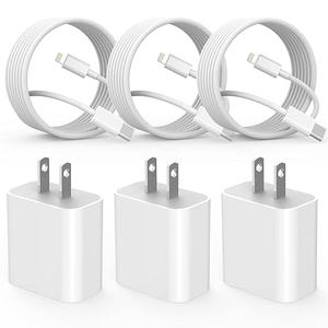 Apple MFi Certified】Fast Charger iPhone,Fast i Phone Charging Cord 3Pack iPhone Charger Fast Charging Plug Block 6FT USB C to Lightning Cable for iPhone 14/14 Pro Max/Plus/13 Mini/12/11/XR/XS,AirPods
