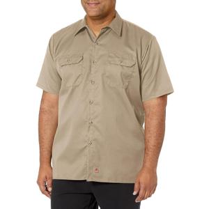 Red Kap Men's Utility Uniform Shirt (Medium, Khaki)
