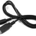 Black Uniden Sync and charge cable for use with Samsung, HTC, LG, Nokia, Blackberry, most E-readers & tablets (10 ft.)