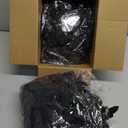 RECUTMS 2Pcs Black Artificial Rose Flower Garland 5.7Ft Halloween Fake Hanging Rose Vines Fall Black Maple Leaf Garland with Flowers for Autumn Thanksgiving Indoor Outdoor Home Fireplace Gothic Decor