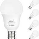 E17 Intermediate Base LED Light Bulbs, 6W(60 Watt Equivalent), Warm White 2700K, 600lm, G14 LED Bulb for Ceiling Fan, Non-Dimmable, Pack of 4