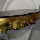 GUOER Vintage Antique Decorative Bathroom Vanity Tray Decor Mirror Tray for Dessert Table Coffee Table Vanity Home Decor Serving Tray with Handle Gold