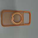 TORRAS 360 Magnetic Stand for iPhone 17 Pro Case, [Fit for MagSafe] [Rotatable Ring Kickstand] [4X Mil-Grade Shockproof] Slim Phone Cover, Camera Button, Cosmic Orange, Translucent, Ostand O3 Fitness