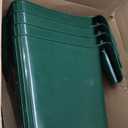 Marsui 4 Pack 15 Quart Horse Feeders for Stall Hook Over Hanging Fence Hay Feeder Mountable Livestock Plastic Feed Bucket for Farm Stalls Pasture, Stable to Feed Horses Sheep Cattle Cows Etc(Green)