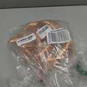 Pack of 10 Copper Stub Out Elbows with Wall Flange Stub Out 1/2-6inch Lengh- Easy to Install, Lead-Free-PEX-B,C Stub Out Accessories,Barb Crimp PEX-B Copper Stub Out Elbow with Wall Flange.