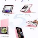 ESR for iPad Air 11 Inch Case M4/M3/M2 (2026/2025/2024), iPad Air 5th/4th Gen Case (2022/2020), Vertical Stand Cover, Multi Stand Angles, Ultra-Stable Cover with Pencil Holder, Flip Series, Pink