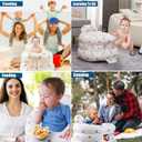 Upgraded Inflatable Baby Seat for Babies 3-36 Months, Inflatable Baby Chair Sit Me Up Floor Seat for Baby, Back Support Baby Seats for Infants for Sitting Up with Built in Air Pump
