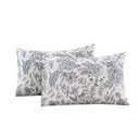 ECOCOTT 2 Pack Pillowcase King Size with Vintage Floral Pillow Cases Set, 100% Cotton King Pillow Covers Envelope Closure (King, 20"x36")