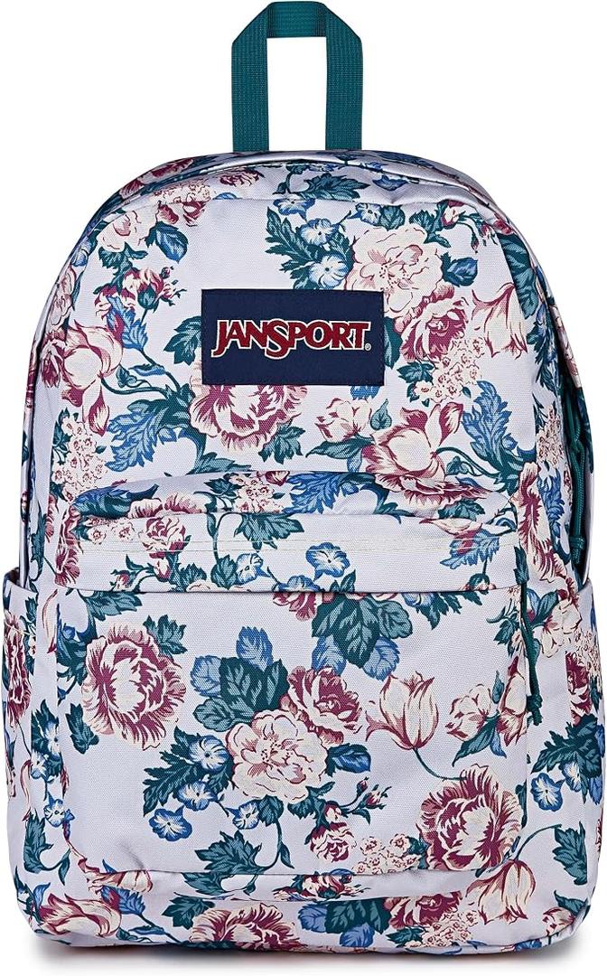 JanSport SuperBreak Plus Backpack – 15 Inch Laptop Sleeve, Rustic Roses