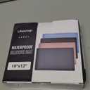 Ukeetap Extra Thick Silicone Mat Waterproof with Raised Edge 19 x 12, BPA Free Non-Slip Dog & Cat Food Mat, Feeding Mat for Food and Water Bowls, Spill Proof Mat to Protect Floors, Gray