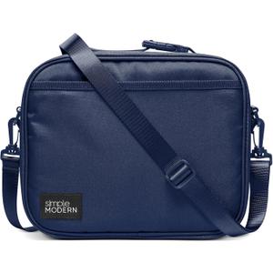 Simple Modern Hadley with Shoulder Strap | Lunch Box for Kids, Teens, and Adults | Insulated Bag for Girls, Boys, Women, Men | Meal Containers with Exterior and Interior Pockets | Navy (Polyester)