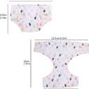 3 Pcs Baby Doll Diapers Underwear for 14-18 Inch Dolls, Colorful Cartoon Pattern Design Doll AccessoriesSuitable for Baby Girls