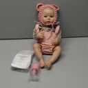 JOYARR Lifelike Reborn Baby Doll, 20 Inch Realistic Real Life Vinyl Newborn Girl Doll Open Eyes, Complete Toy Gift Set Perfect Toy for Kids Age 3+