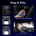 Android Auto Wireless Adapter for Factory Wired Android Auto Cars from 2016, Converts Wired to Wireless, Support NFC Quick Connect, Plug & Play Low Latency and Easy to Install