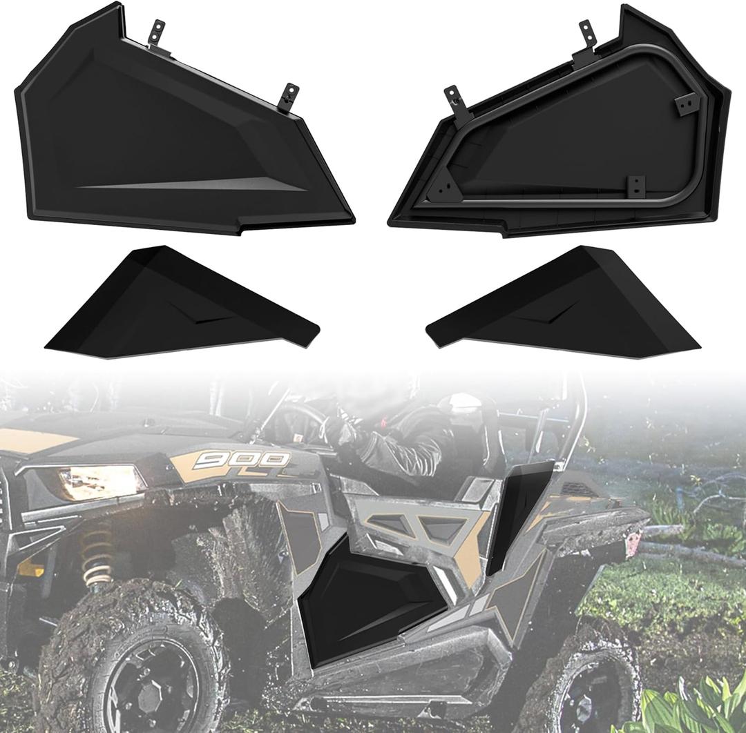 Lower Door Panels for RZR 900 50 inch 15-20, 50" Plastic Lower Door Insert Panels with Built-in Metal Frame for Polaris RZR 900/FOX/EPS/EPX XC 2015-2020, Replace #2880207 (2 Doors)