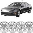 17 inch Hubcaps Compatible with Ford Fusion 2010 2011 2012; Wheel Covers Set of 4 Pcs; AE5Z1130D (Silver)