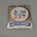 Leisure Arts Embroidery Kit 6" Cactus Garden- cross stitch kits for beginners - embroidery kit for beginners - embroidery kits for adults - embroidery kits for adults