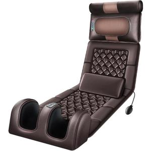 5-in-1 Heated Comfort CushionShiatsu Neck Support + Vibration Mat + Leg MassagerPortable Design for Home/Office/Travel