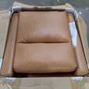 Smug Swivel Rocking Recliner Chair with Extra Large Footrest High Back, Upholstered Glider Nursery Chair for Living Room, Bedroom & Nursery, Comfortable Deep Seating for Relaxation, Brown Seating