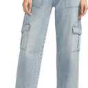 Silver Jeans Co. Women's Utility Cargo Jeans (31W x 28L, Indigo)