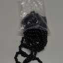 16 Feet Christmas Wood Bead Garland Wooden Bead Garland for Christmas Tree Holiday Decoration (Black)