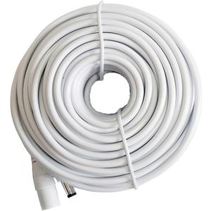 50ft 12V DC Power Extension Cable 2.1mm x 5.5mm Plug Universal Extension Cords Cable Compatible with 12V Power Adaper for Home Security IP Camera (15M) White