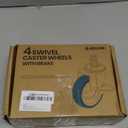 4 Swivel Caster Wheels With Brake