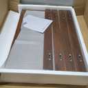 Wire Shelf Covers, Bamboo Wire Rack Covers for Pantry Shelves, Easy to Assemble Wooden Closet Wires Shelving Cover, 0.6 Inches Thick Waterproof Durable Shelf Dividers for Kitchen, Walnut, 24"W x 16"D