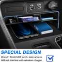 Karltys 3PCS CRV Center Console Organizer for Honda CR-V 2023-2025 2026 Accessories, CRV Hybrid Armrest Organizer Tray, Hidden Storage Box ABS Material