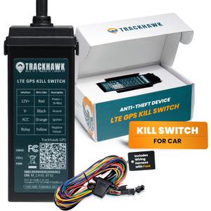 Trackhawk VL03 GPS Tracker with Kill Switch - 4G LTE Vehicle Tracking for Cars, Trucks & Trailers with Driver Monitoring, Anti-Theft Protection & Real-Time Location Tracking Subscription Required
