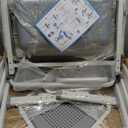 Kids Desk and Chair Set, Height Adjustable Children School Study Desk with Tilt Desktop, Bookstand, LED Lamp, Metal Hook and Storage Drawer for Boys Girls, Grey