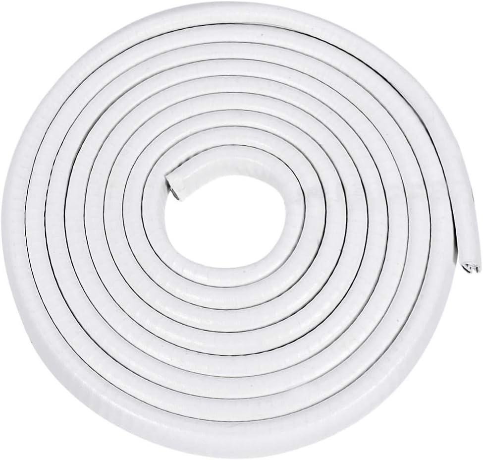 uxcell Edge Trim U Seal Extrusion White U Channel Edge Protector PVC Plastic W Iron Sheet Fits 1/16''-9/64'' Edge 10Ft/3Meter Length