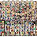 Women's Evening Handbags Rhinestone Purse Crystal Evening Clutch for Women Formal