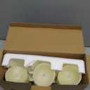 Lezonic Rechargeable Flickering Flameless Candles Battery Operated with Remote and Timer, Pack of 3(D 3'' X H 4''5''6'') Long Lasting Ivory White Real Wax LED USB Pillar Candles