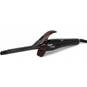 TAIFF Curves Professional Black Titanium Curling Iron  High-Performance Hair Curler & Rizadora para Cabello with Dual Voltage | Fixed Temperature 410F | 1/2