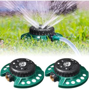 2 Pcs 9 Pattern Lawn Sprinkler Small Stationary Water