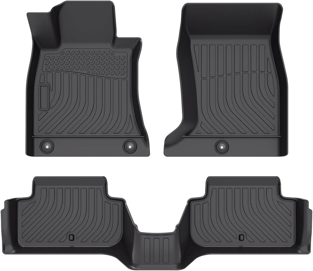 Cartist Floor Mats Compatible with Genesis G70 RWD 2019-2025 Accessories (Not fit AWD) All Weather Floor Liner 2 Rows Carpet Protection 3D TPE Odorless