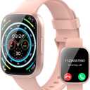 Smart Watch for Men Women(Answer/Make Calls), 1.95" HD Touch Screen Fitness Watch with Sleep Heart Rate Monitor, 110+ Sports Modes, IP68 Waterproof Activity Trackers Compatible with Android iOS, Pink