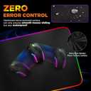 Gimars RGB Gaming Mouse Pad,15W Wireless Charging Mousepad with 10 Light Modes, Large Mousepad with Premium Smooth Surface, Non-Slip Mouse Mat for Gaming, Desk, PC,Office, 31.5x11.8x0.16inch