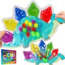2 x Dinosaur Sensory Toys for Toddlers 3-5 Travel Toys Color Sorting Matching Activities Preschool Toddler Car Activities Quiet Calm Down Sensory Toy Gift Ready Fine Motor Toy for Toddlers Ages 3 4 5