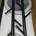 Coat Rack Freestanding Metal Clothing Rack Modern Clothes Organizer with 8 Coat Hooks Space-Saving Hall Tree for Entryway, Bedroom, Office Sturdy Minimalist Coat Hanger & Garment Rack (Black)