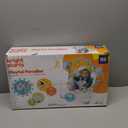 Bright Starts Playful Paradise Portable Compact Automatic Baby Swing with Music, Unisex, Newborn +