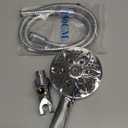 6-Setting Shower Head with Handheld, JDO High Pressure Hand held Shower Head, 4.7 Inch Chrome Detachable Showerhead Set with 59 Inch Stainless Steel Hose and Adjustable Showerhead Holder