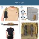 2 x MUCHER 2 Pack Tactical MOLLE Glasses Case Shockproof Tactical Eyeglasses Case Portable Sunglasses Carrying Case with Clip (Black)