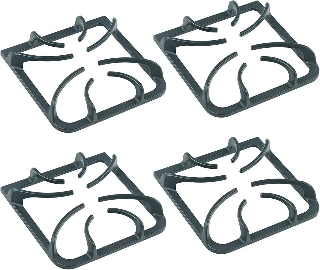 316202405 Burner Grate Replacement for Frigidaire Stove Parts Gas Range Top Parts Cast Iron Surface Grate, Stove Burner Replacement FFGF3047LSH, FFGF3047LSF, 4 Pack