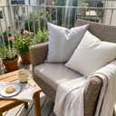 SYSLOON Faux Linen Pillow Covers 20x12 Inch Set of 2, Boho Pillow Covers Couch Pillow Covers Farmhouse Pillow Covers for Living Room Sofa & Bed,Dark Gray