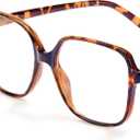 miyya Blue Light Blocking Glasses for Women, Blue Light Glasses for Women Oversized Fashion Glasses (Tortoise)