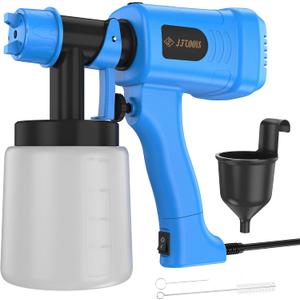 Paint Sprayer 400W, 3 Spray Patterns Hvlp Spray Paint Gun, Adjustable Spray Width & Flow, Cleaning Tools, for House Painting, Furniture, Cabinets, Walls, Fence Etc.